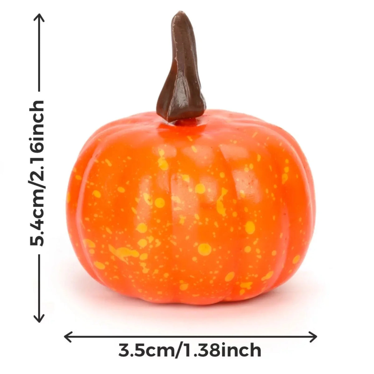 Lot de 12 mini citrouilles décoratives automnales
