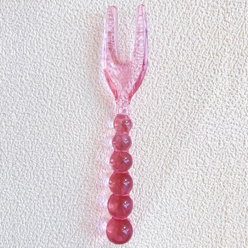 Perlina-Couverts à salade en verre – Élégance raffinée