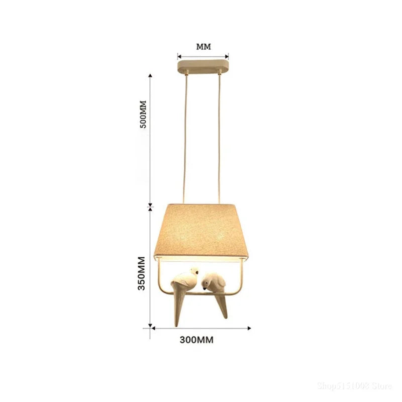 Bird-Suspension oiseaux design – lumière blanche ou chaude
