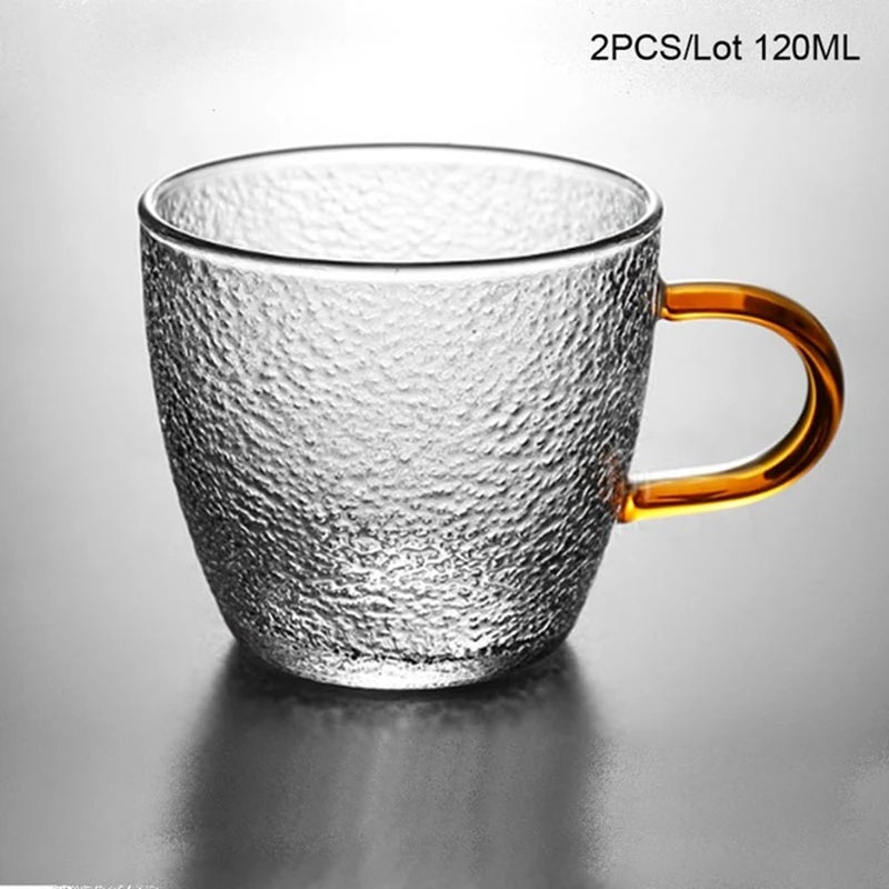 Hélèna-Théière en verre texturé avec infuseur – Élégance japonaise