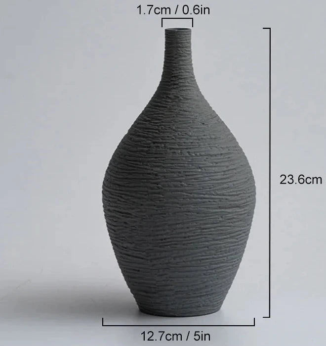 Valo-Vase décoratif en céramique style nordique – Élégance minimaliste