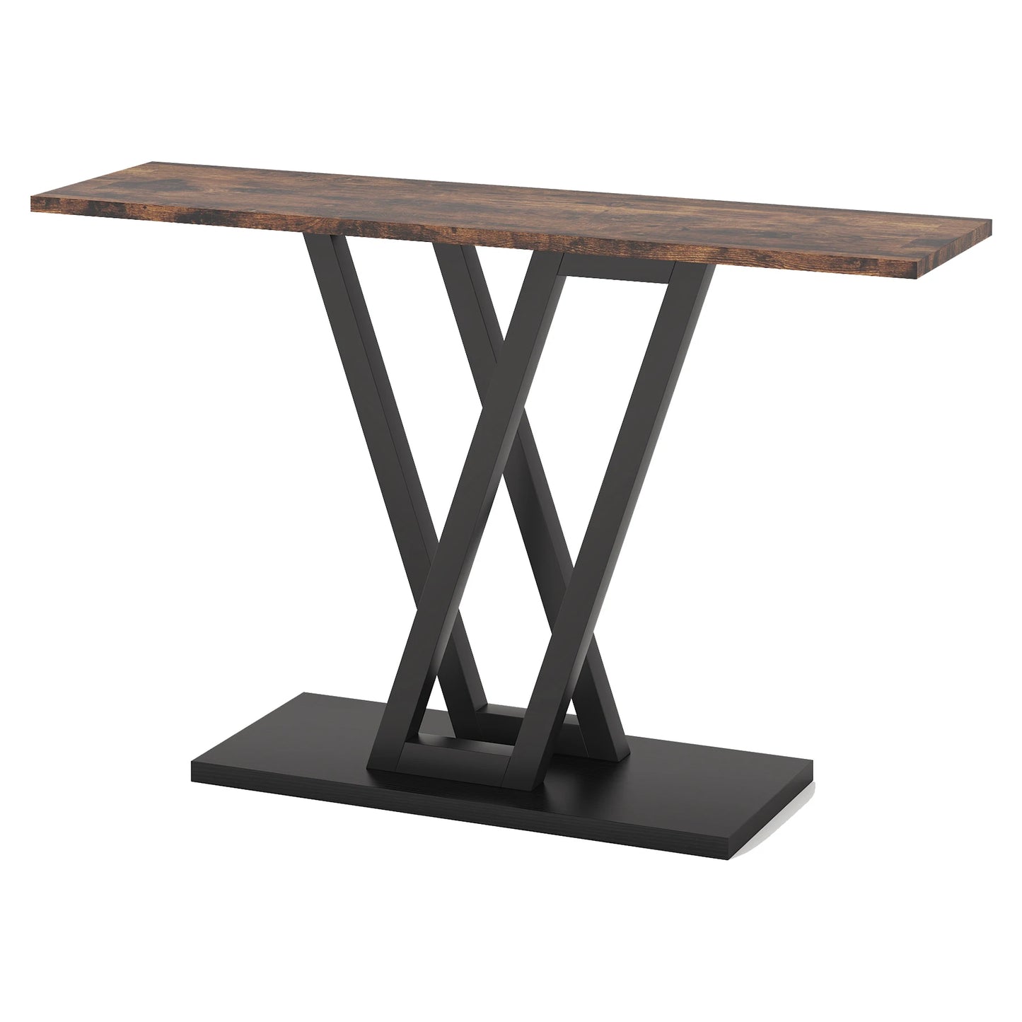 Sherja-Console design contemporaine avec piètement géométrique doré