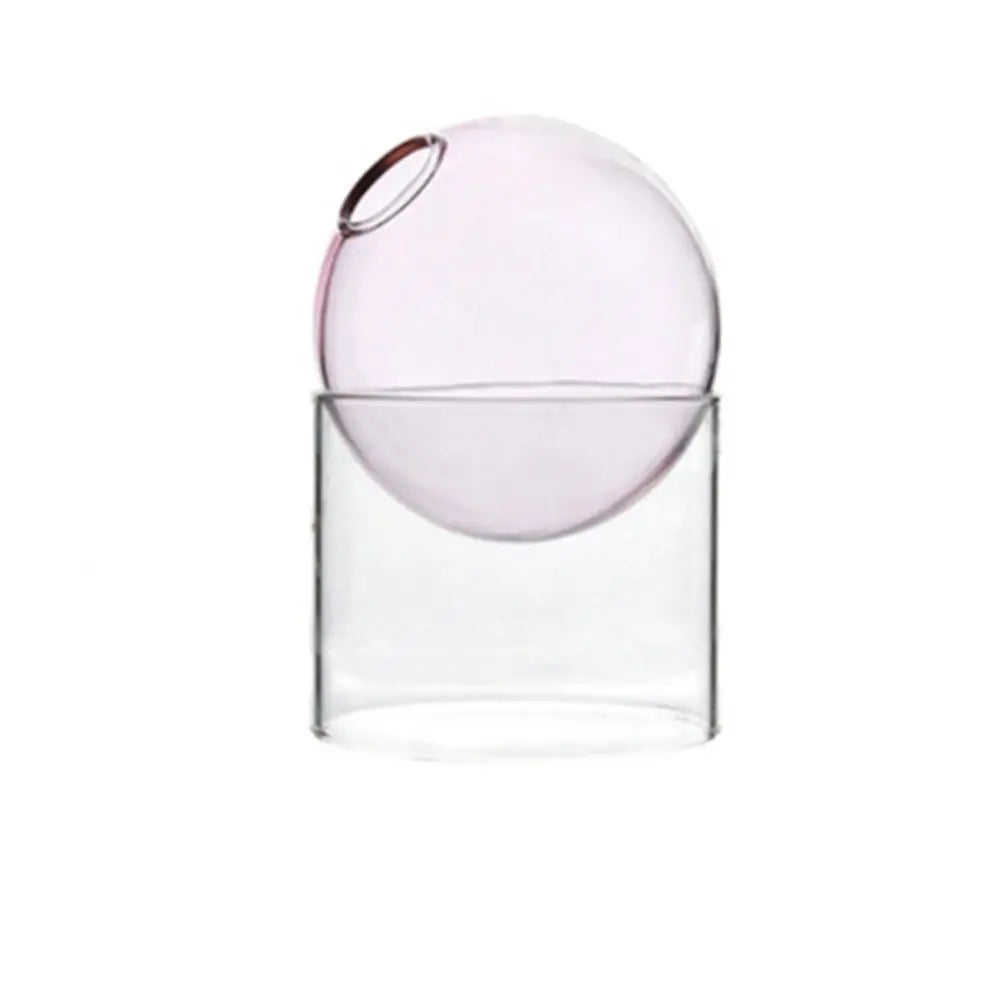 Vase Soliflore Boule en Verre Coloré