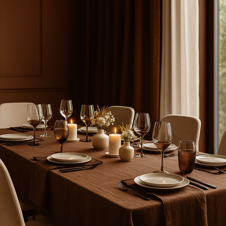 Verres , tasse et carafes pour une table chic et conviviale