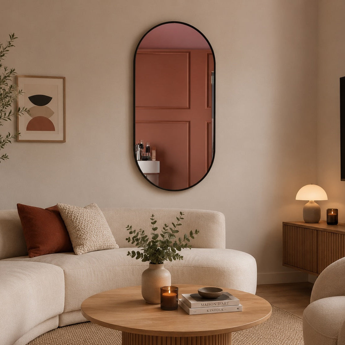 Rody-Miroir Ovale Design Élégance
