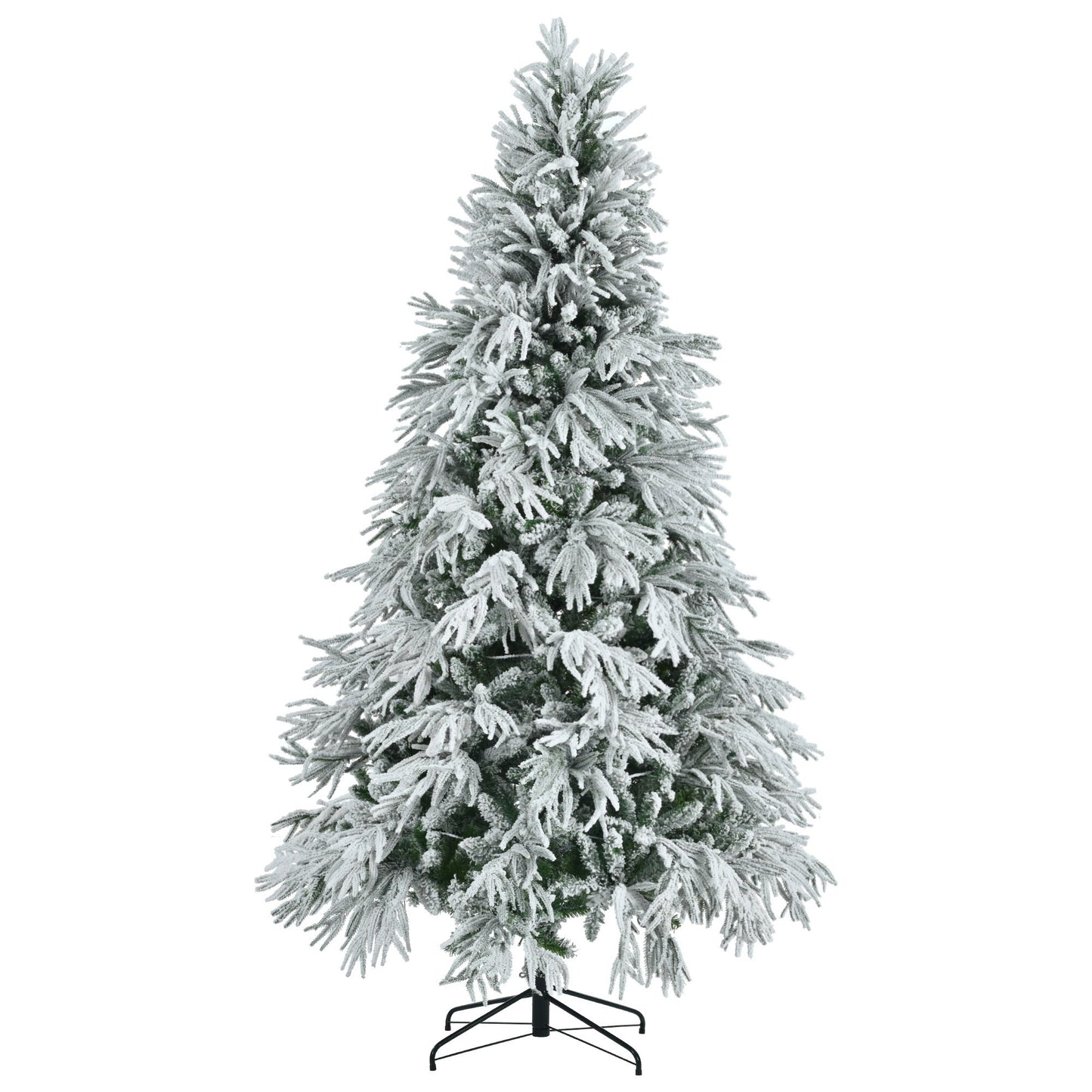 Sapin de Noël Artificiel 230 cm Éclairé – Effet Neige et Lumières LED