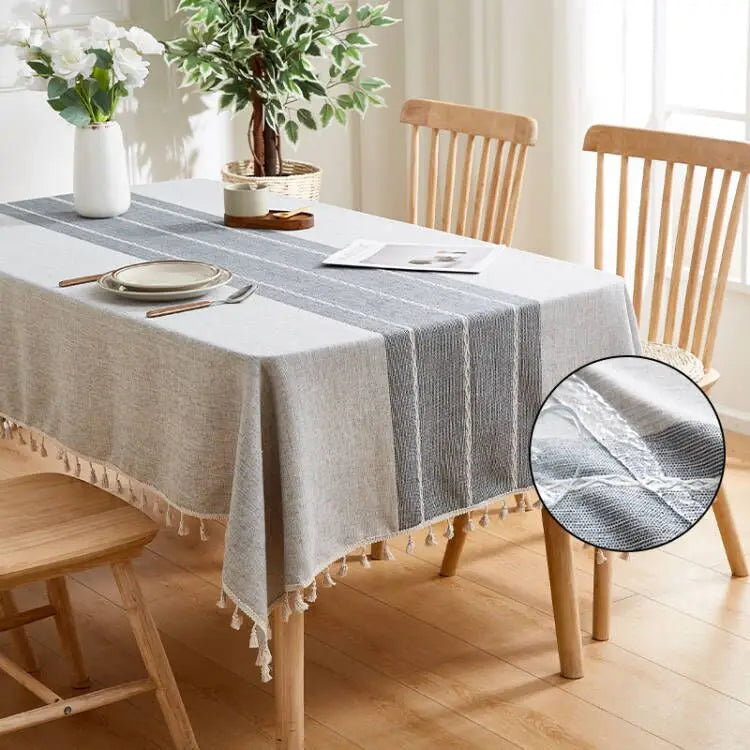 Notjo-Nappe de table rectangulaire imperméable – Style moderne et naturel