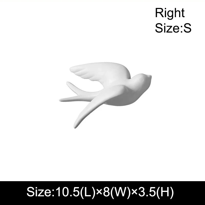 Libra-Sculpture murale oiseaux en céramique – décoration murale design minimaliste