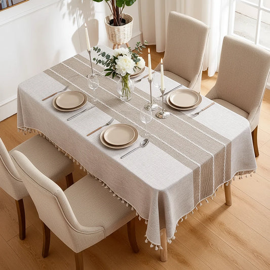Notjo-Nappe de table rectangulaire imperméable – Style moderne et naturel