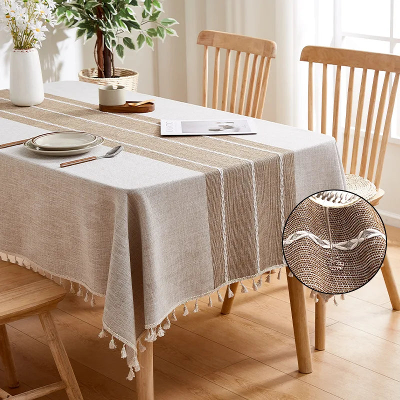 Notjo-Nappe de table rectangulaire imperméable – Style moderne et naturel