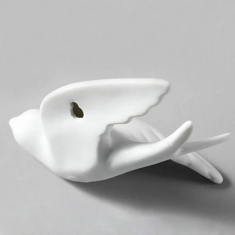Libra-Sculpture murale oiseaux en céramique – décoration murale design minimaliste