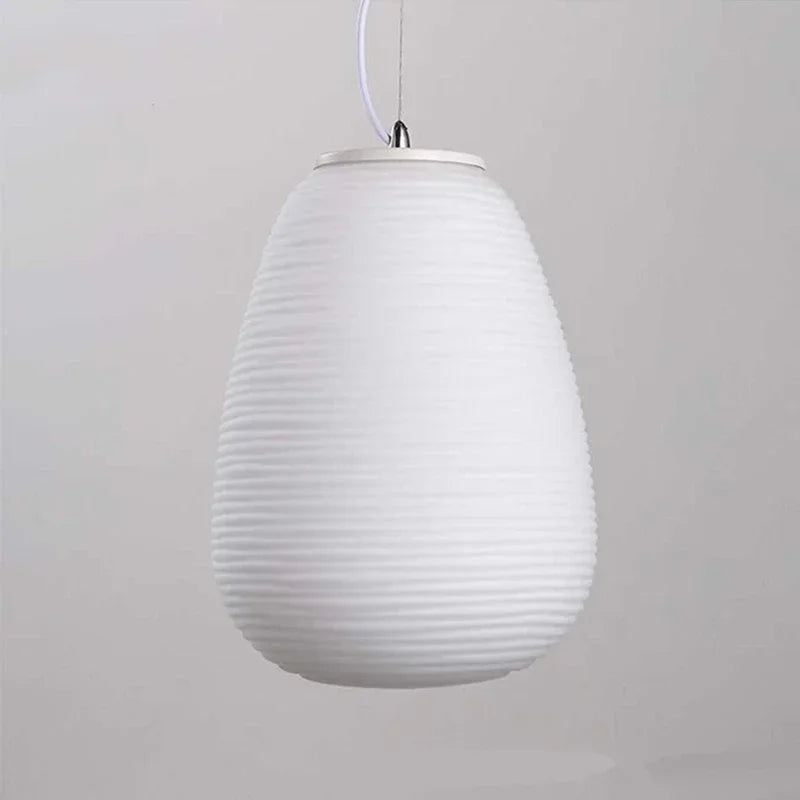 Gheisha-Suspension esprit Japandi Wabi-Sabi – Luminaire design en papier de riz