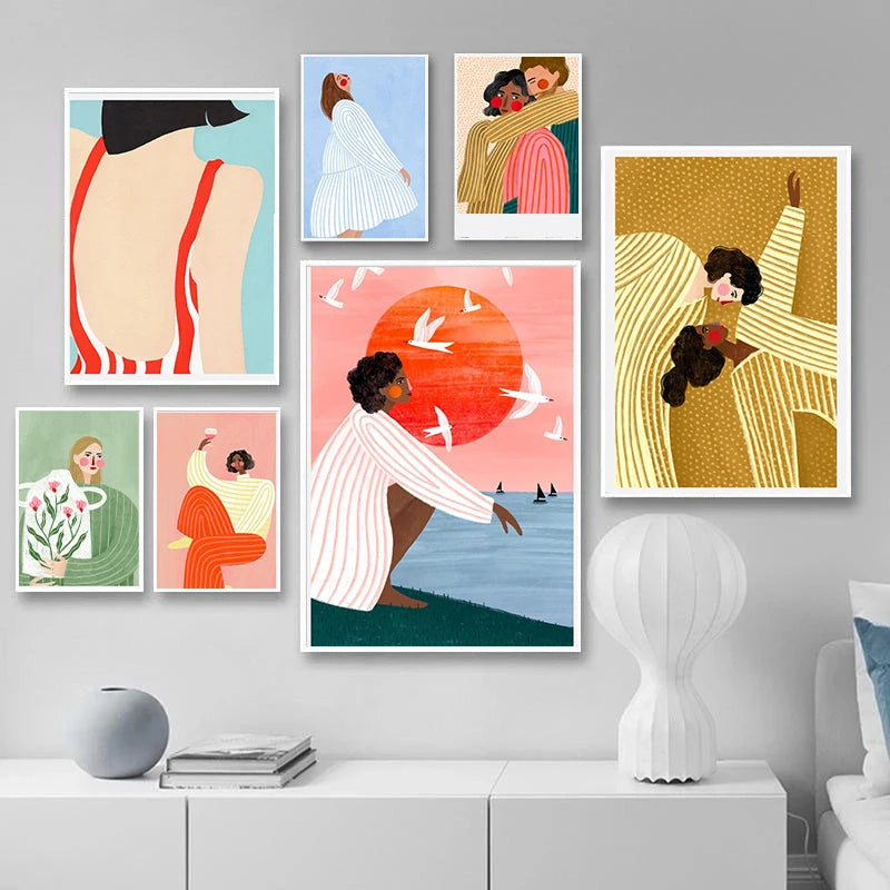 Poésie-Affiche abstraite moderne pour décoration murale