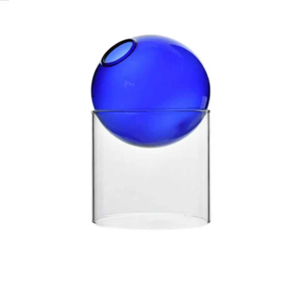 Vase Soliflore Boule en Verre Coloré