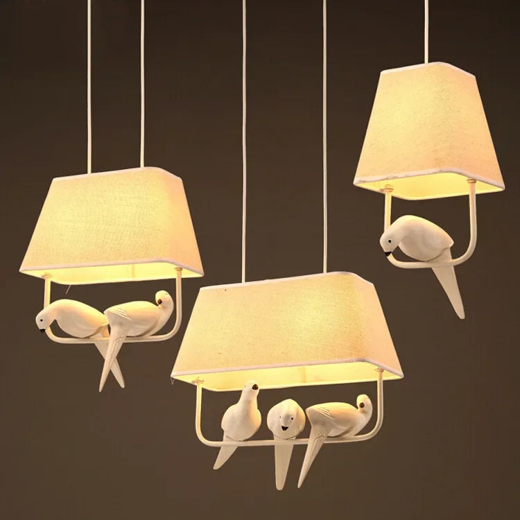 Bird-Suspension oiseaux design – lumière blanche ou chaude