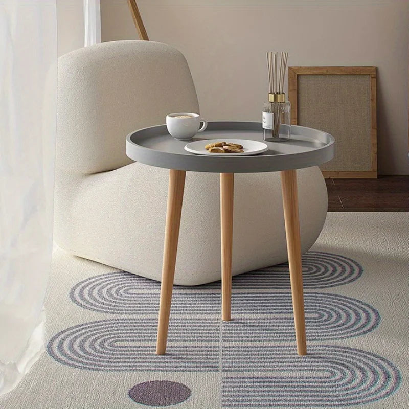 Noé-Table d’appoint ronde style nordique – Élégance minimaliste