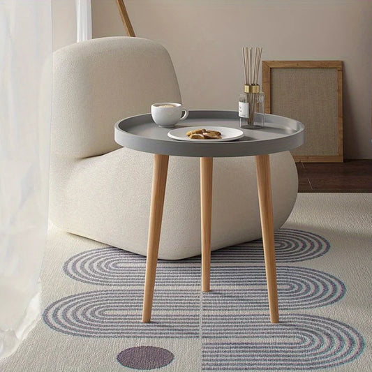 Noé-Table d’appoint ronde style nordique – Élégance minimaliste