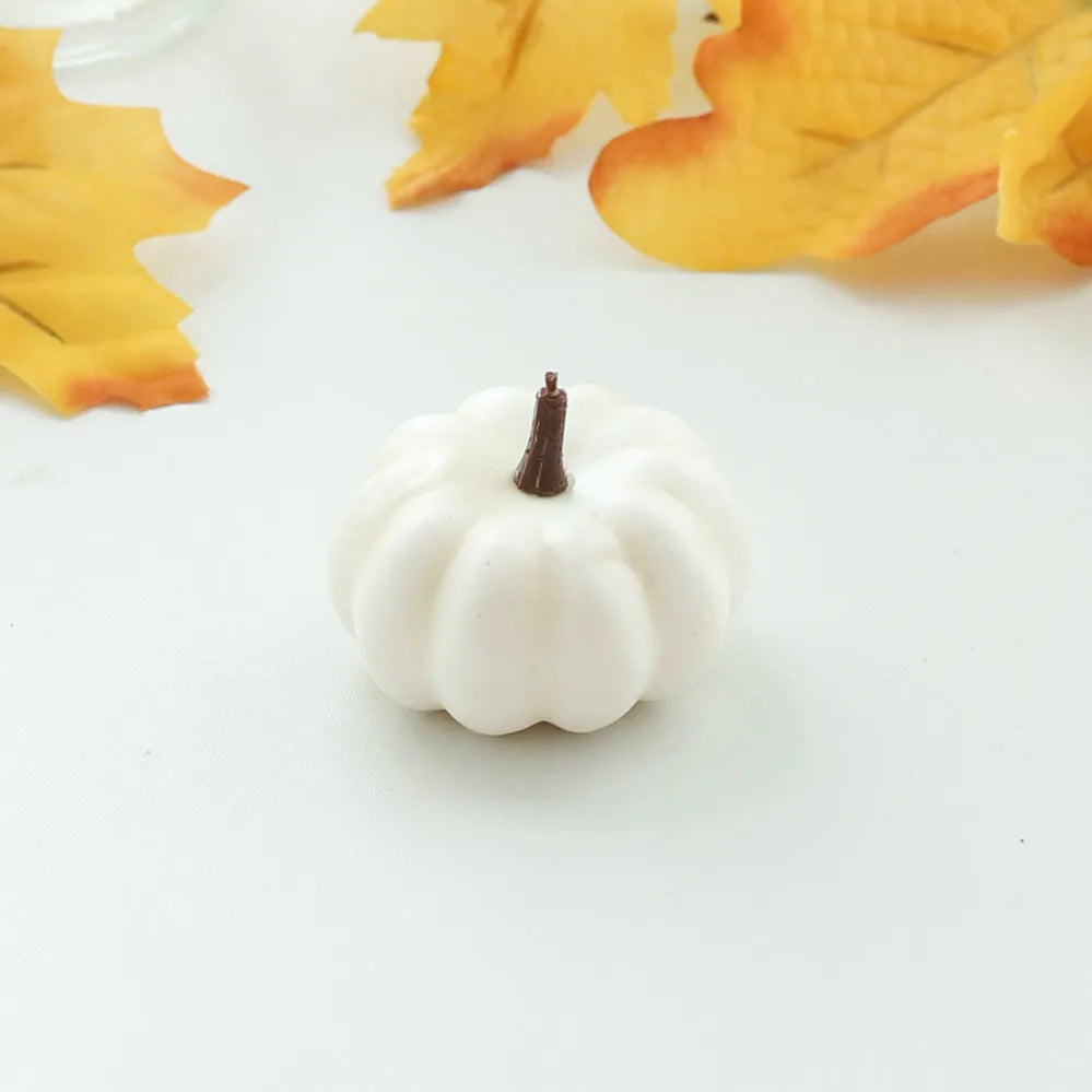 Lot de 10 mini citrouilles artificielles – Décoration d’automne