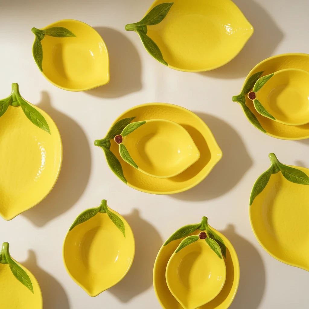 Lemon-Assiette citron design – L'italie dans votre assiette