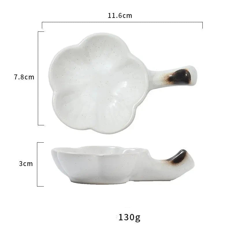 Fleura-Coupelles à sauce en céramique – Élégance japonaise minimaliste