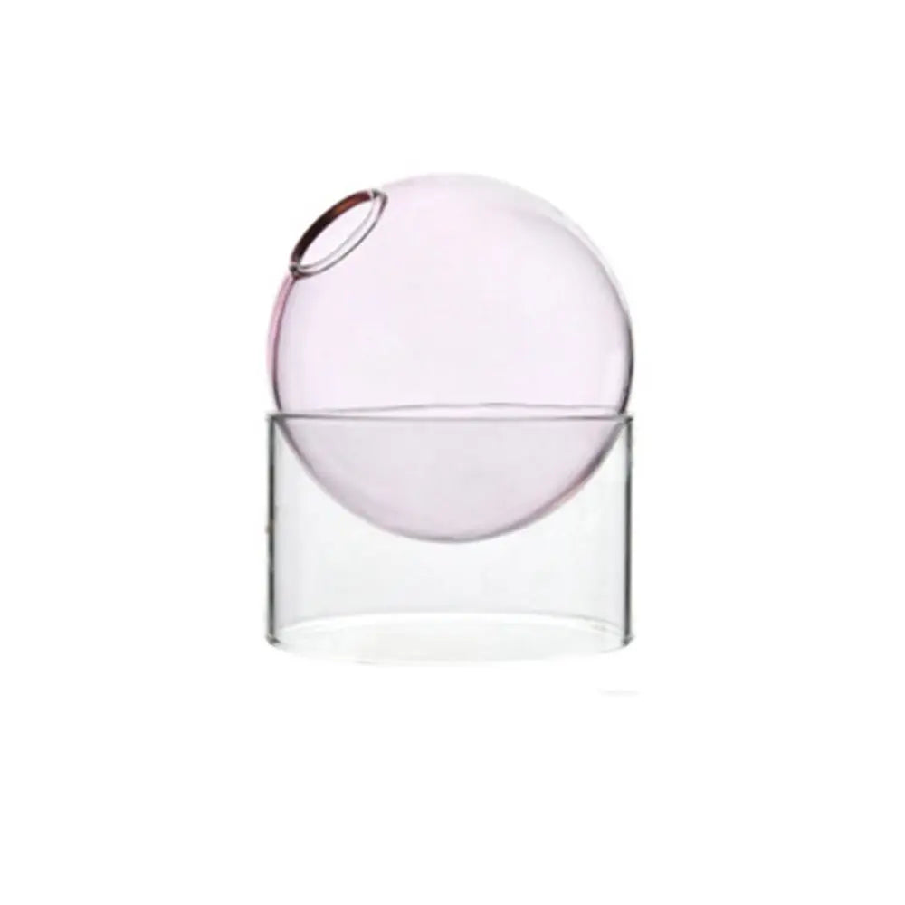Vase Soliflore Boule en Verre Coloré