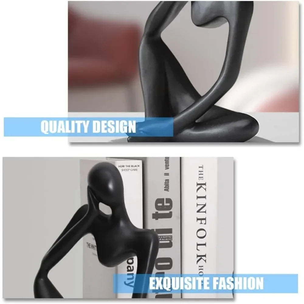 servil-Sculpture décorative minimaliste en résine – Objet design moderne