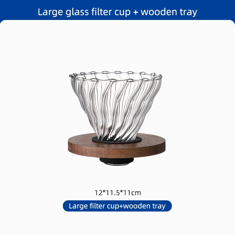 Slow-Cafetière Coffee en Verre avec Filtre