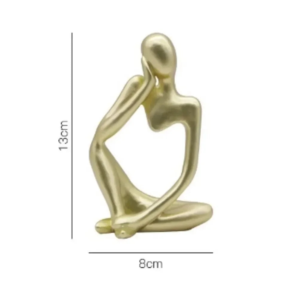 servil-Sculpture décorative minimaliste en résine – Objet design moderne