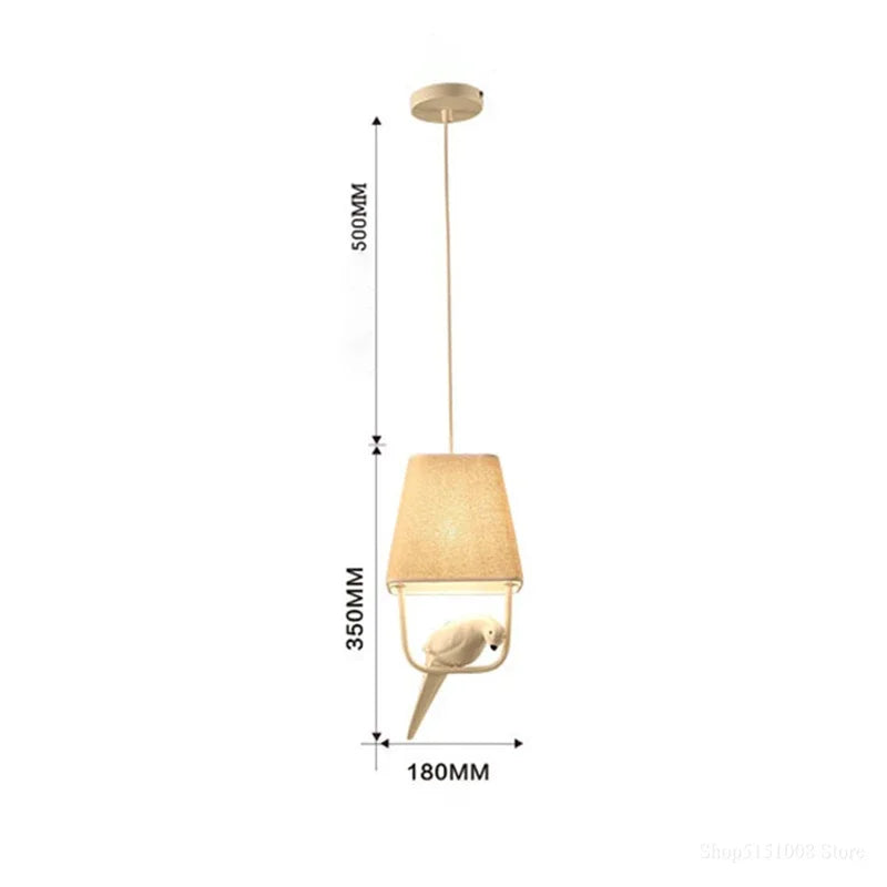 Bird-Suspension oiseaux design – lumière blanche ou chaude