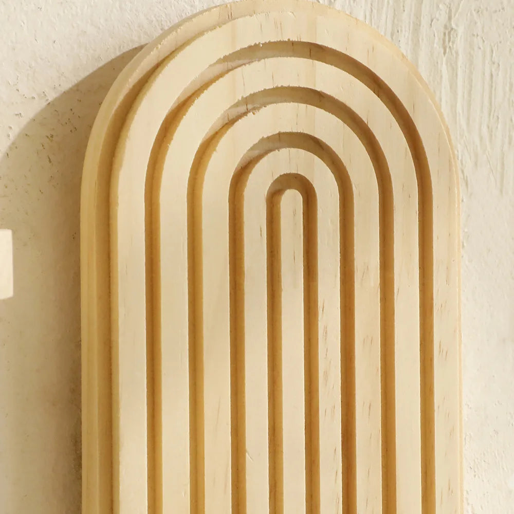 kléra-Étagère murale en bois style bohème – Décoration murale naturelle (1 ou 2 niveaux)