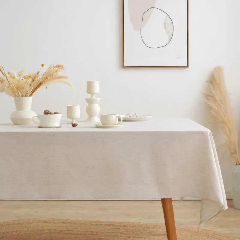 Houda-Nappe effet lin naturel – Élégance minimaliste