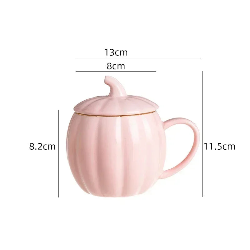 Tasse à café en porcelaine avec couvercle – Style classique