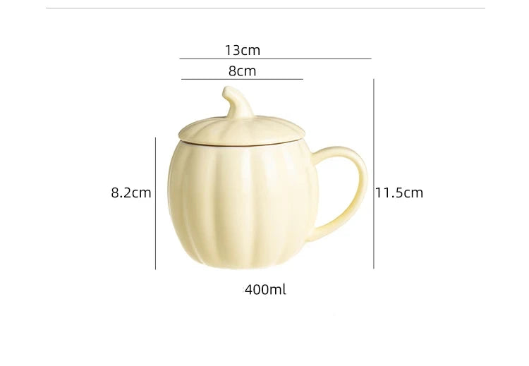 Tasse à café en porcelaine avec couvercle – Style classique