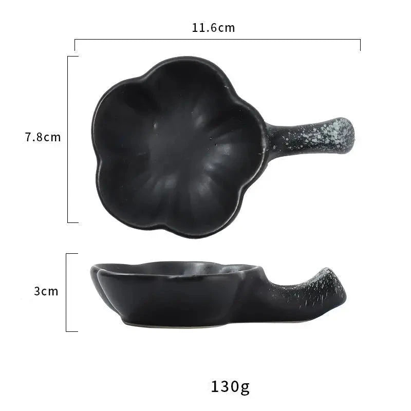 Fleura-Coupelles à sauce en céramique – Élégance japonaise minimaliste