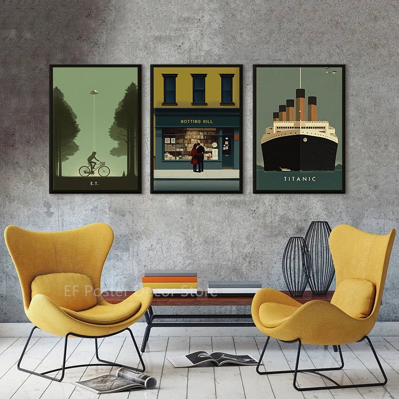 Palma-Affiche murale minimaliste vintage – Collection cinéma classique