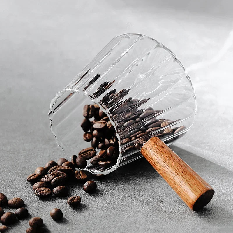 Nespresso-Tasse doseuse expresso en verre avec anse en bois – 180 ml