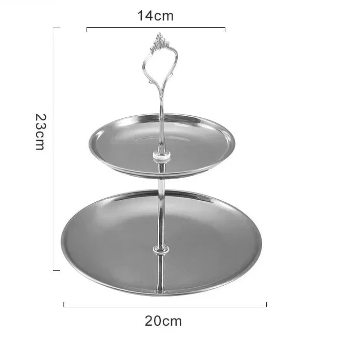 Présentoir à dessert 2 ou 3 niveaux – plateau élégant de présentation