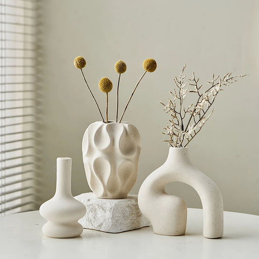 Rico-Trio de vases décoratifs minimalistes