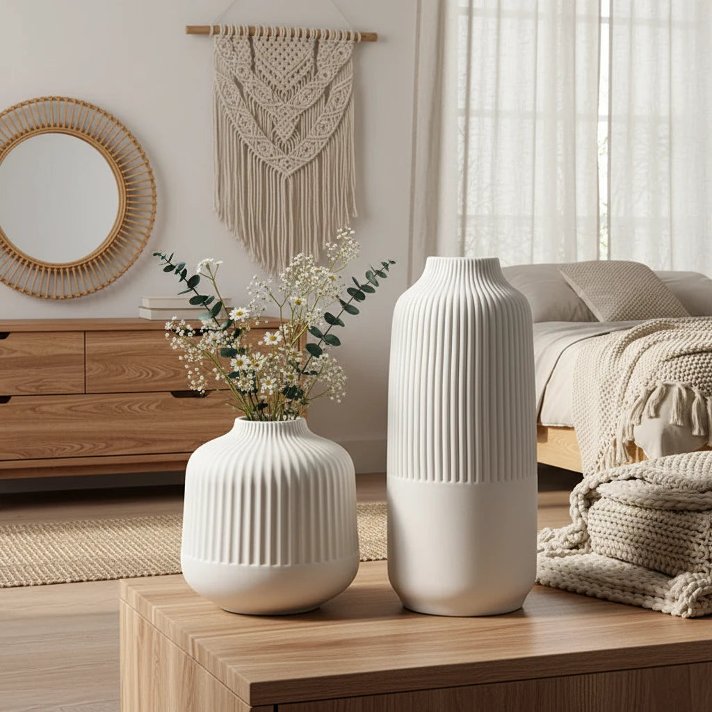 Ella-Vase décoratif en verre – Design élégant et contemporain