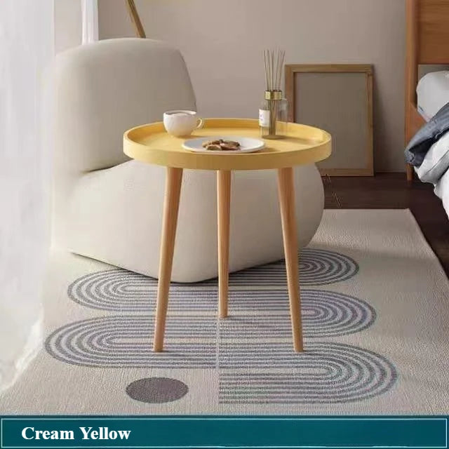 Noé-Table d’appoint ronde style nordique – Élégance minimaliste