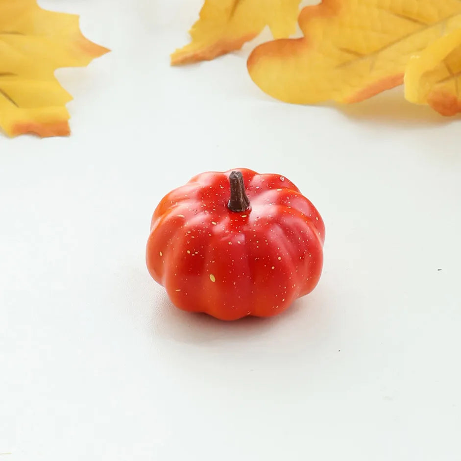 Lot de 10 mini citrouilles artificielles – Décoration d’automne