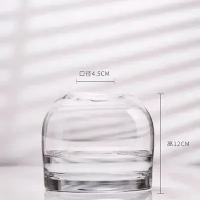 Vase en verre fumé ou transparent – Style européen