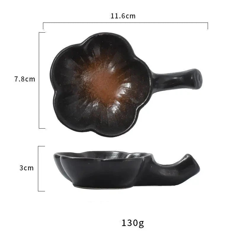 Fleura-Coupelles à sauce en céramique – Élégance japonaise minimaliste