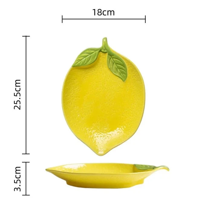 Lemon-Assiette citron design – L'italie dans votre assiette