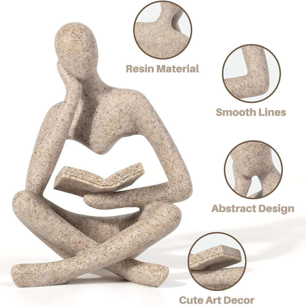 Arthis-Statue décorative en résine – Silhouette artistique minimaliste