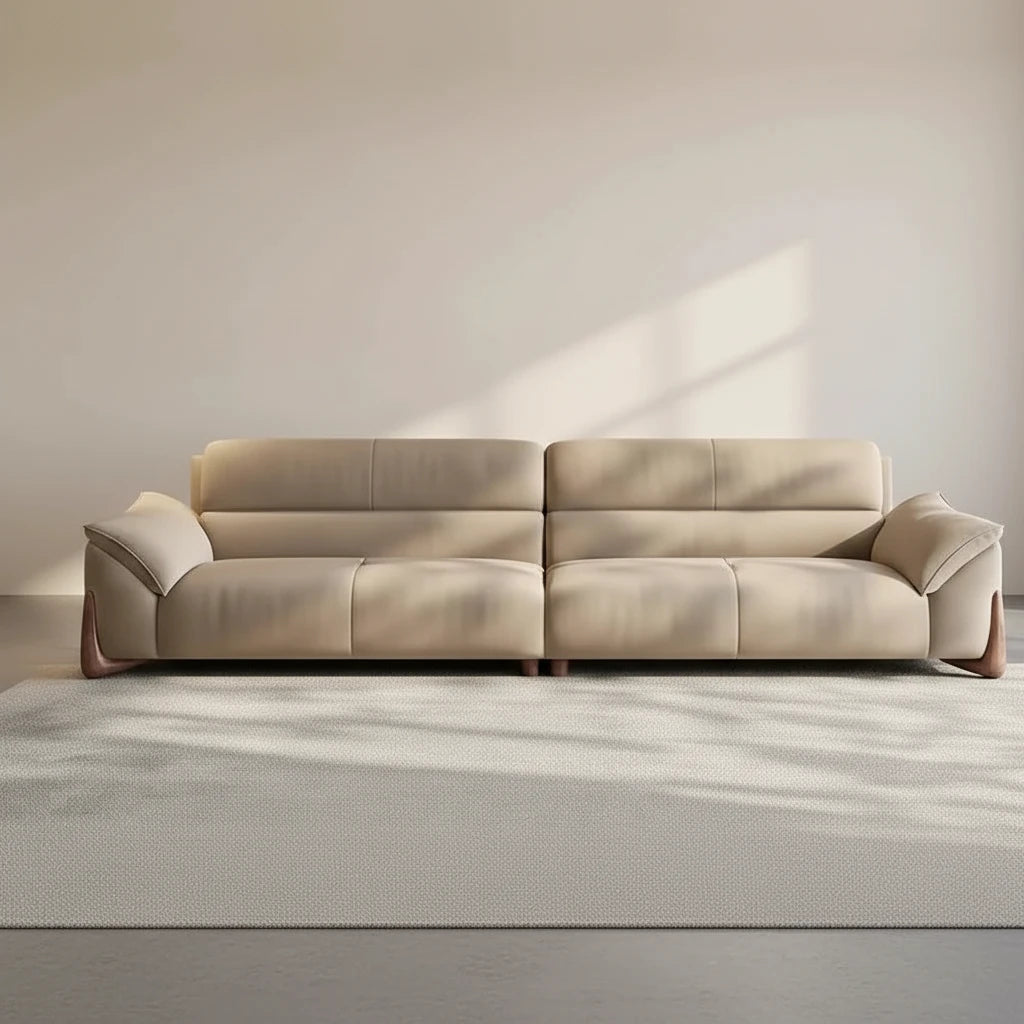 Théo-Canapé design italien en tissu bouclé – grand canapé moderne salon