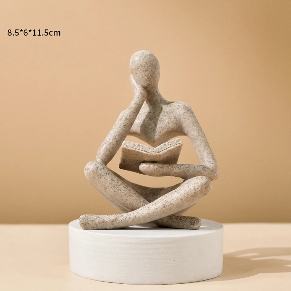 Arthis-Statue décorative en résine – Silhouette artistique minimaliste