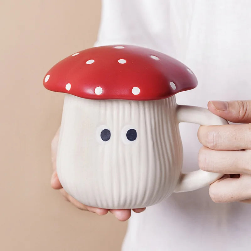 Lutin-Service en porcelaine décor champignon rouge