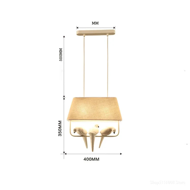 Bird-Suspension oiseaux design – lumière blanche ou chaude