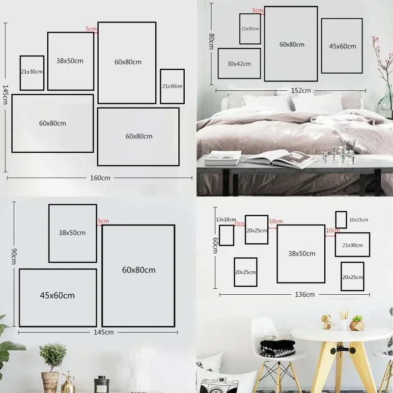 Baumanière-Affiche murale minimaliste – plusieurs motifs et tailles disponibles